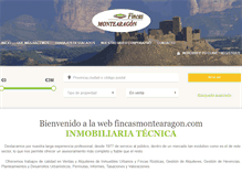 Tablet Screenshot of fincasmontearagon.com